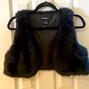 Faux fur vest